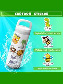 5Sheets/100pcs Punny Rewards Stickers Punny Labels Motivational Stickers Inspiration Positive Accents Words Stickers Cartoon Animal Stickers Cute Incentive Stickers for Kids Teacher School Classroom - Multicolor - View 6