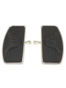 1set Carbon Steel Motorcycle Foot Control Pedal Compatible With Harley-Davidson - Silver - View 4