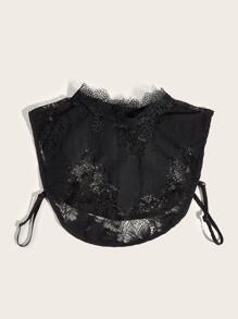 1 cái cho phụ nữ rắn ren thời trang cổ áo tinh ranh để trang trí quần áo - màu đen - Xem 3