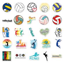 50 pezzi Adesivi Guka con motivi sportivi di pallavolo, graffiti carini, cartoni animati e anime, adesivi impermeabili adatti per laptop, borracce, skateboard, telefoni cellulari, forniture scolastiche, ritorno a scuola - Bianco e nero - Visualizzare 5