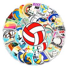 50 pezzi Adesivi Guka con motivi sportivi di pallavolo, graffiti carini, cartoni animati e anime, adesivi impermeabili adatti per laptop, borracce, skateboard, telefoni cellulari, forniture scolastiche, ritorno a scuola - Bianco e nero - Visualizzare 6
