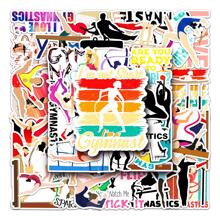 50 件体操图案可爱涂鸦图案卡通动漫 Guka 贴纸可爱时尚爱心涂鸦防水贴纸适用于笔记本电脑水瓶滑板手机、学校用品、返校 - 黑與白 - 查看 3