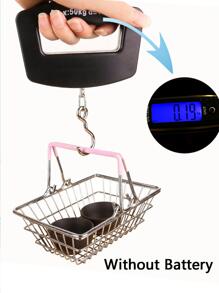 Portable Digital Electronic Suitcase Weighting Luggage Handheld Fish Hook Hanging Scale---without batteries! Weight Scale Suitcase Handheld Scale Baggage Digital  Scale  Perfect for Travel Home - Black - View 2
