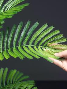 1入組人造熱帶印花植物帶18樹葉適用於家庭裝飾用品 - 黃色 - 查看 4