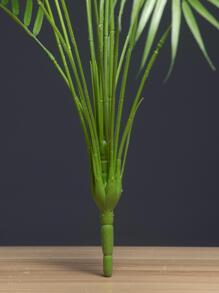 1入組人造熱帶印花植物帶18樹葉適用於家庭裝飾用品 - 黃色 - 查看 7