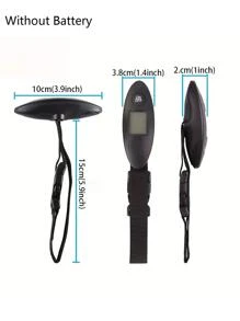 1入組迷你液晶數字電子行李秤，便攜式旅行袋稱重 - 黑色 - 查看 2