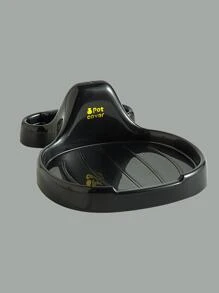 1 pieza Tapa de olla minimalista liso Tapa de olla Estante para cocina - Negro - Ver 4