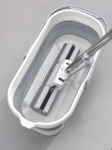 1入組pp+tpr可折疊拖把桶 - 灰色 - 查看 2