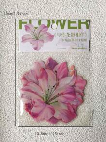 1包/10入 水墨花卉貼紙 寵物貼紙 用於手帳裝飾、學校用品、開學季 - 彩色 - 查看 5