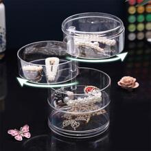 1入組透明多層可旋轉首飾收納盒 - 無色 - 查看 6