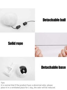 1 đồ chơi thú cưng tương tác nâng tự động bằng điện - Đen và trắng - Xem 7