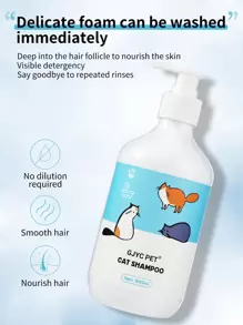 GJYC PET Cat Lover And Cat Mom Love Shampoo - 16.9 Fl Oz Bottle, Gentle & Effective Formula, Ideal For Delicat Lover And Cat Mom Love Skin, Leaves Fur Soft & Shiny, Easy To Rinse, Great For Daily Use - Your Cat Lover And Cat Mom Love's New Favorite Bath Time