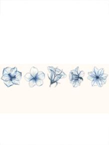 1pack/10pcs Ink Flower Pet Stickers For Diary Decoration Back To School - Multicolor - View 6