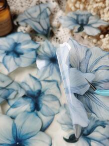 1pack/10pcs Ink Flower Pet Stickers For Diary Decoration Back To School - Multicolor - View 3