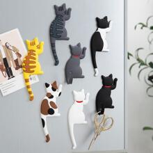 1 Peça Ímã de Geladeira Design de Gato Cartoon, Melhores Presentes