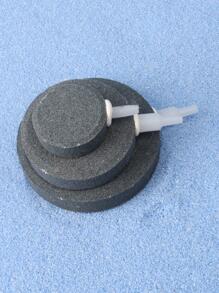 1pc Round Air Stone For Aquarium Fish Tank Oxygenation - Dark Grey - View 5