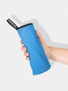Synthetic Fiber Solid Color Quick Dry Sport Towel - Blue - View 5