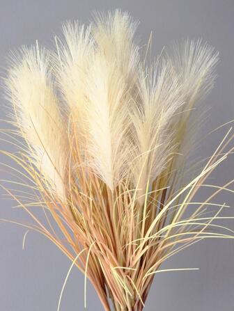 1 st/3 st/6 st 48,5 cm konstgjord fibergräsväxtgren för bröllopsfestdekor/heminredning/trädgårdsdekor/födelsedagsarrangemang