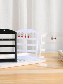 1 pièce Support De Rangement De Bijoux Unicolore - Blanc - Voir 3