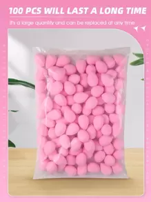 Makeup Sponge,100PCS Beauty Cosmetic Foundation Cosmetic Sponge Makeup Blender Suitable For Cream & Powder Concealer, Loose Powder Makeup Applicator