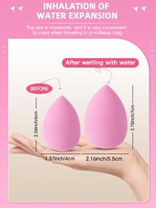 Makeup Sponge,100PCS Beauty Cosmetic Foundation Cosmetic Sponge Makeup Blender Suitable For Cream & Powder Concealer, Loose Powder Makeup Applicator