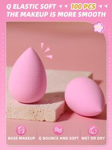 Makeup Sponge,100PCS Beauty Cosmetic Foundation Cosmetic Sponge Makeup Blender Suitable For Cream & Powder Concealer, Loose Powder Makeup Applicator