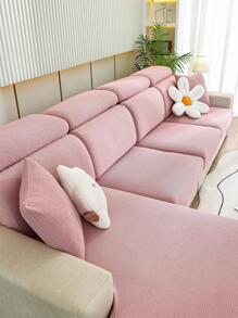 1 Vỏ bọc đệm sofa chống trượt đơn giản hiện đại, thích hợp cho tất cả các mùa - Hồng - Xem 2