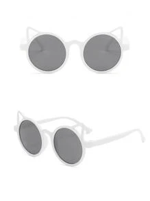 1入組可愛嬰兒貓耳形狀太陽眼鏡 - 白色 - 查看 6