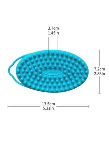 1 Bàn chải tắm toàn thân bằng silicon mềm 2 trong 1 - Màu xanh lam - Xem 11