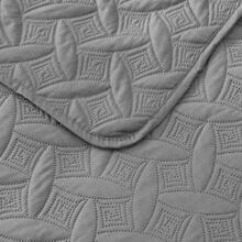 3 Piece Dark Grey Daybed Cover Set Twin Reversible Cozy Daybed Bedding Sets Double Sided Quilting Bedspread Coverlet Geometric Print Day Bed Cover All Season for Twin Bed with 2 Standard Shams,39"x75 - Dark Grey - View 5