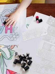 10 pièces/set Peinture éponge dabber au doigt, retour à l'école, fête des mères, cadeau pour maman