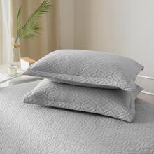 3 Piece Dark Grey Daybed Cover Set Twin Reversible Cozy Daybed Bedding Sets Double Sided Quilting Bedspread Coverlet Geometric Print Day Bed Cover All Season for Twin Bed with 2 Standard Shams,39"x75 - 淺灰色 - 查看 4