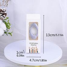 1 nến bánh sinh nhật hình số - Bạc - Xem 4