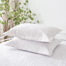 3 Piece Dark Grey Daybed Cover Set Twin Reversible Cozy Daybed Bedding Sets Double Sided Quilting Bedspread Coverlet Geometric Print Day Bed Cover All Season for Twin Bed with 2 Standard Shams,39"x75 - 白色 - 查看 4