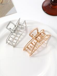 2 件简约发爪休闲金色头饰 - 彩色 - 查看 3