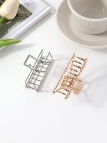 2 件简约发爪休闲金色头饰 - 彩色 - 查看 5