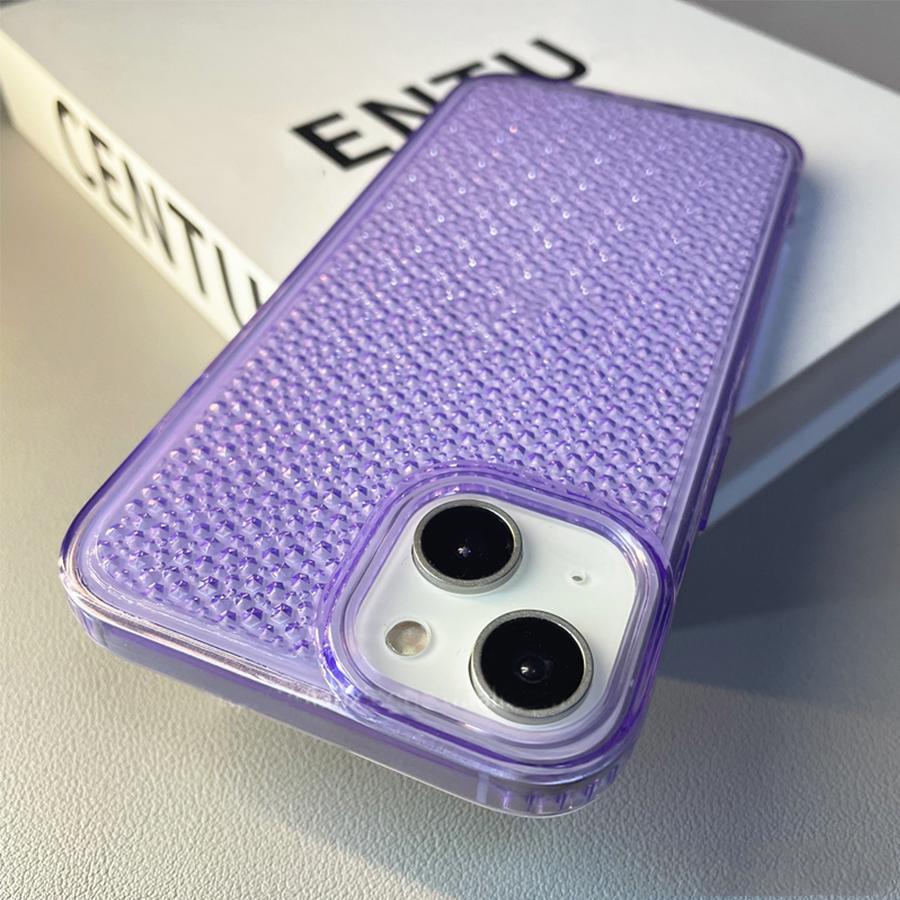 Vỏ điện thoại họa tiết - Màu tím - Xem 1