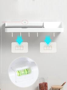 1 pieza Utensilio de cocina Estante organizador Gancho - Blanco - Ver 6