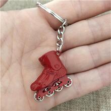 Hombres Llavero patines accesorio - Rojo - Ver 7