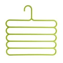 1入組5層彩色魔術長褲架,長褲架,圍巾系帶架,衣架,圍巾架,系帶架,衣櫃收納人工製品 - 彩色 - 查看 8
