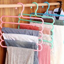 1入組5層彩色魔術長褲架,長褲架,圍巾系帶架,衣架,圍巾架,系帶架,衣櫃收納人工製品 - 彩色 - 查看 4