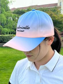 漸層字母刺繡棒球帽 - 彩色 - 查看 1
