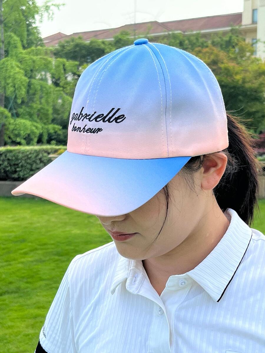 漸層字母刺繡棒球帽 - 彩色 - 查看 1