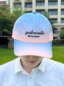 漸層字母刺繡棒球帽 - 彩色 - 查看 5