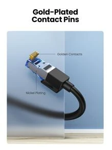 UGREEN Cat.8 乙太網路擴充 40 Gbps RJ45 電纜 - 黑色 - 查看 7