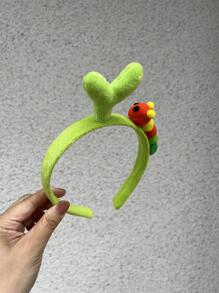 1 cái Kẹp tóc hình cỏ nhiều màu sắc dễ thương & Thiết kế giá đỗ sang trọng - trái cam - Xem 3