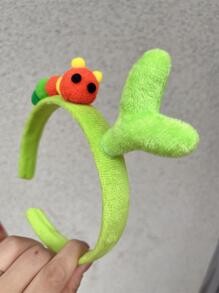 1 cái Kẹp tóc hình cỏ nhiều màu sắc dễ thương & Thiết kế giá đỗ sang trọng - trái cam - Xem 4