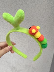 1 cái Kẹp tóc hình cỏ nhiều màu sắc dễ thương & Thiết kế giá đỗ sang trọng - trái cam - Xem 2