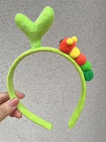 1 cái Kẹp tóc hình cỏ nhiều màu sắc dễ thương & Thiết kế giá đỗ sang trọng - trái cam - Xem 1