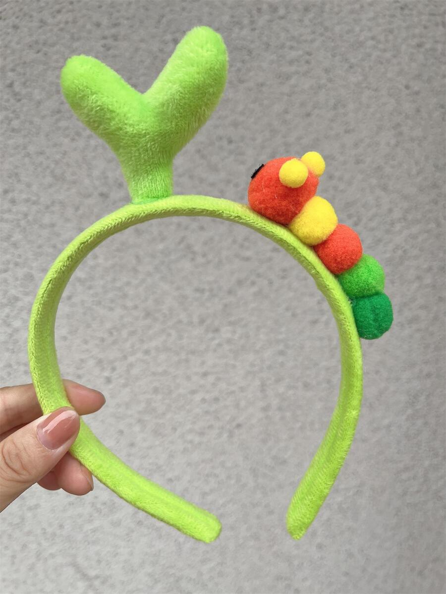 1 cái Kẹp tóc hình cỏ nhiều màu sắc dễ thương & Thiết kế giá đỗ sang trọng - trái cam - Xem 1